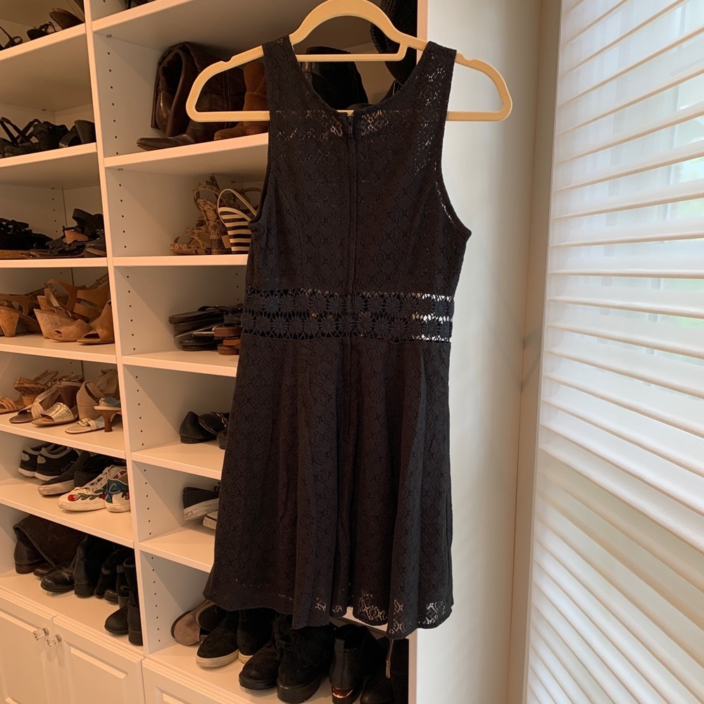 Black Free People eyelet summer dress